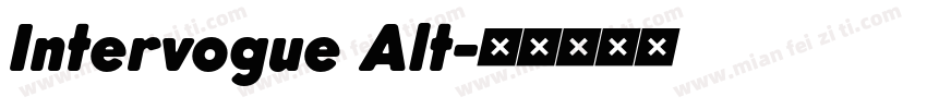 Intervogue Alt字体转换